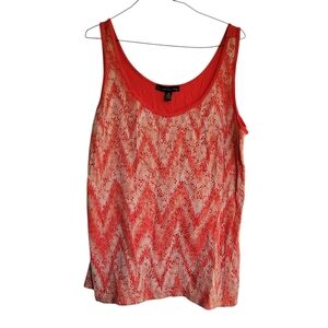 Candie's Chevron Patterned Tank Top, Size: XL